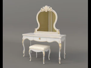 european style dressing table 7 3D Model