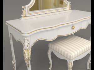 european style dressing table 7 Modèle 3D