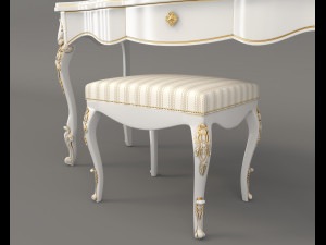 european style dressing table 7 Modèle 3D