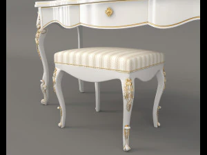 european style dressing table 7 3D Model