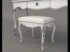 european style dressing table 7 3D Model