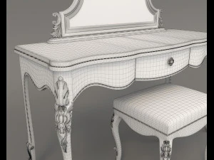 european style dressing table 7 3D Model