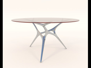 contemporary design table and chair set 13 Modèle 3D