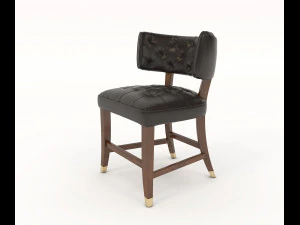 restaurant table and chairs set 3D Model