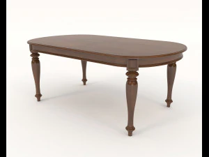 restaurant table and chairs set 3D Model