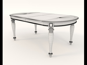 restaurant table and chairs set 3D-Modell