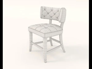 restaurant table and chairs set 3D Model