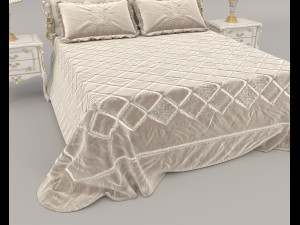 european style bed 16 3D Model