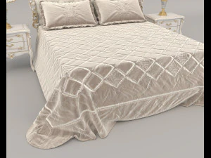 european style bed 16 3D Model