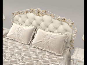 european style bed 16 3D Model