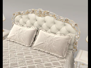 european style bed 16 3D Model