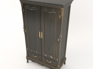 classic european style cabinet 2 3D Модель