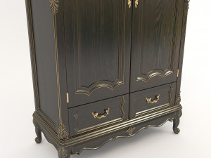 classic european style cabinet 2 3D Модель