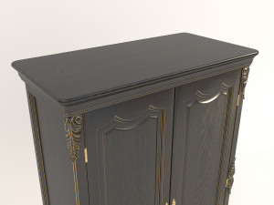 classic european style cabinet 2 3D Модель