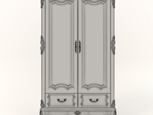 classic european style cabinet 2 3D Модель