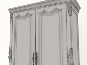 classic european style cabinet 2 3D Модель