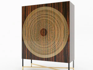 szafka i dekoracje 6 Model 3D