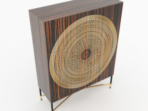 cabinet and decorations 6 Model 3D
