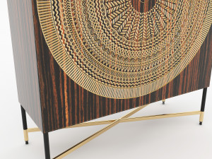 cabinet and decorations 6 Model 3D
