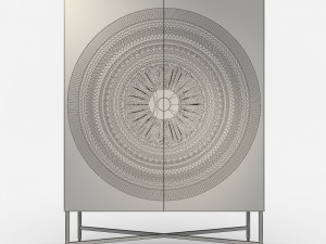 cabinet and decorations 6 Model 3D