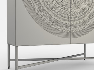 cabinet and decorations 6 Model 3D