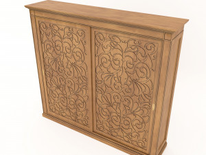 european style wardrobe 3 Model 3D