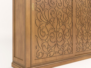 european style wardrobe 3 Model 3D