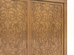 european style wardrobe 3 Model 3D