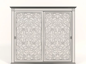 european style wardrobe 3 3D Model