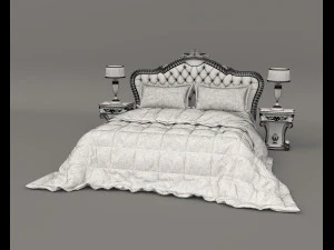 european style bed 17 3D Model