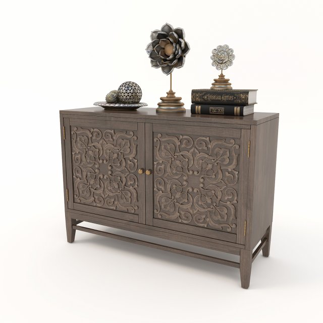 cabinet and decorations 7 3D मॉडल .c4d .max .obj .3ds .fbx .stl .blend