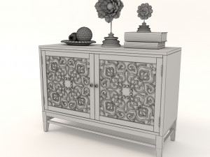 cabinet and decorations 7 3D मॉडल