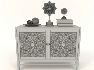 キャビネットと装飾品 7 3Dモデル