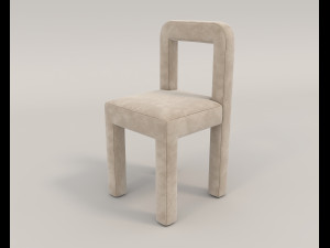 contemporary design table and chair set 14 3D Model