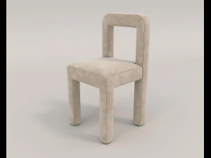 contemporary design table and chair set 14 3D Model