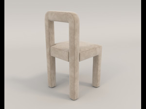 contemporary design table and chair set 14 3D Model