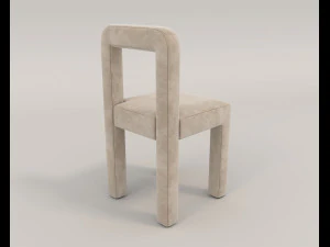 contemporary design table and chair set 14 3D Model