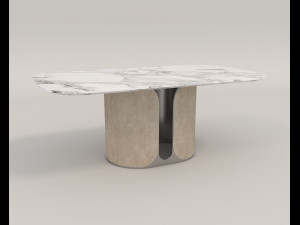 contemporary design table and chair set 14 3D Model