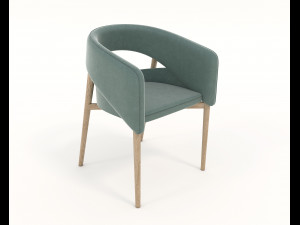 contemporary design table and chair set 15 3D मॉडल