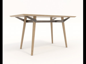 contemporary design table and chair set 15 3D मॉडल