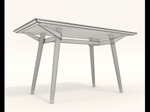 contemporary design table and chair set 15 3D मॉडल