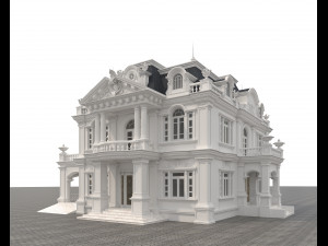 classic villa 4 3D Model