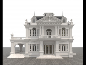 classic villa 4 3D Model
