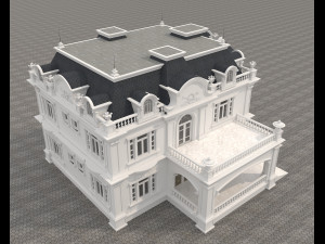 classic villa 4 3D Model