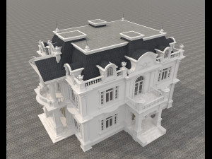 classic villa 4 3D Model
