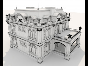 classic villa 4 3D Model