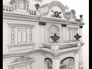 classic villa 4 3D Model