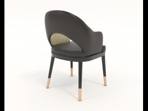contemporary chair and coffee table 2 3D मॉडल