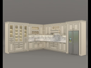 european style kitchen 6 3D Model