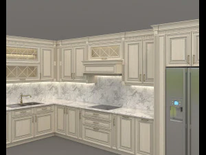 european style kitchen 6 3D Model